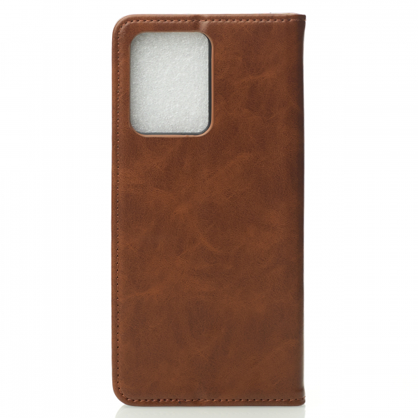 чехол-книга DC ELEGANT для Xiaomi Redmi Note 12 4G коричневый