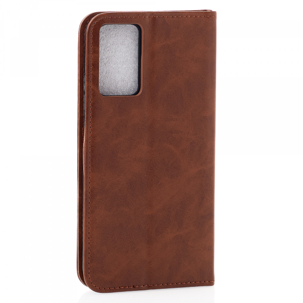 чехол-книга DC ELEGANT для Xiaomi Redmi Note 12S коричневый