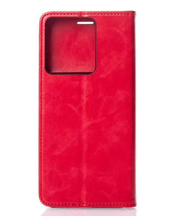 чехол-книга DC ELEGANT для Xiaomi Redmi Note 13 4G красный