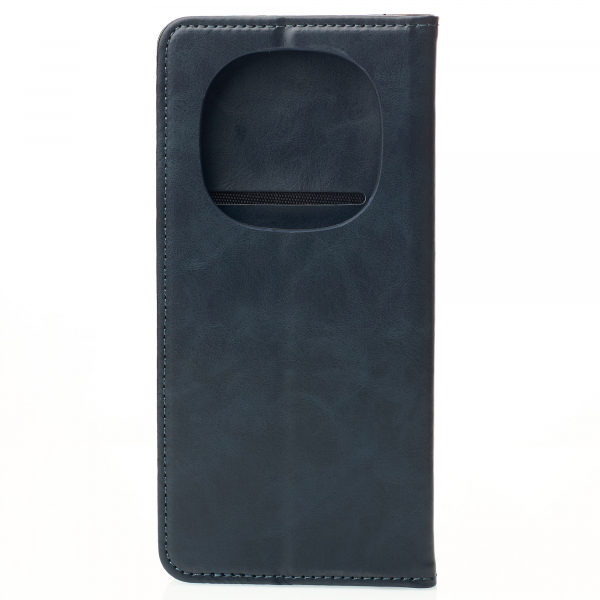 чехол-книга DC ELEGANT для Xiaomi Redmi Note 14 Pro Plus 5G темно-синий