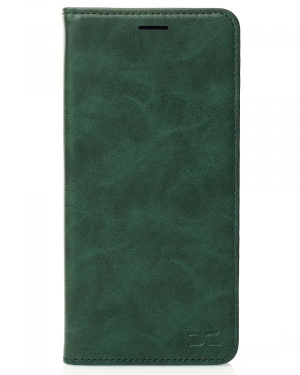 чехол-книга DC ELEGANT для Xiaomi Redmi Note 14 Pro 4G Global темно-зеленый