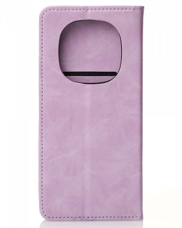 чехол-книга DC ELEGANT для Xiaomi Redmi Note 14 Pro 4G Global сиреневый