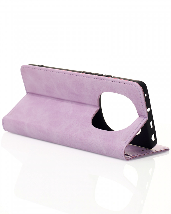 чехол-книга DC ELEGANT для Xiaomi Redmi Note 14 Pro 4G Global сиреневый