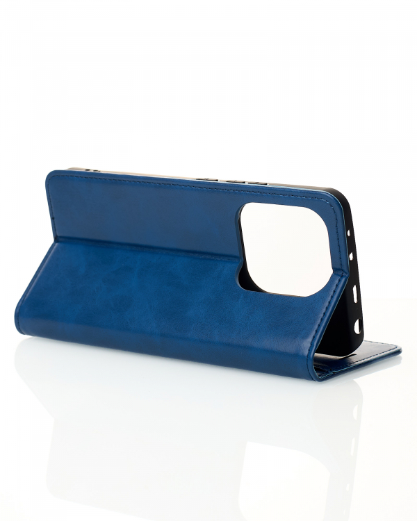 чехол-книга DC ELEGANT для Xiaomi Redmi Note 14 4G (163 mm) синий