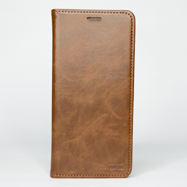 чехол-книга DC ELEGANT для Motorola G86 коричневый