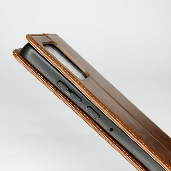 чехол-книга DC ELEGANT для Motorola G86 коричневый