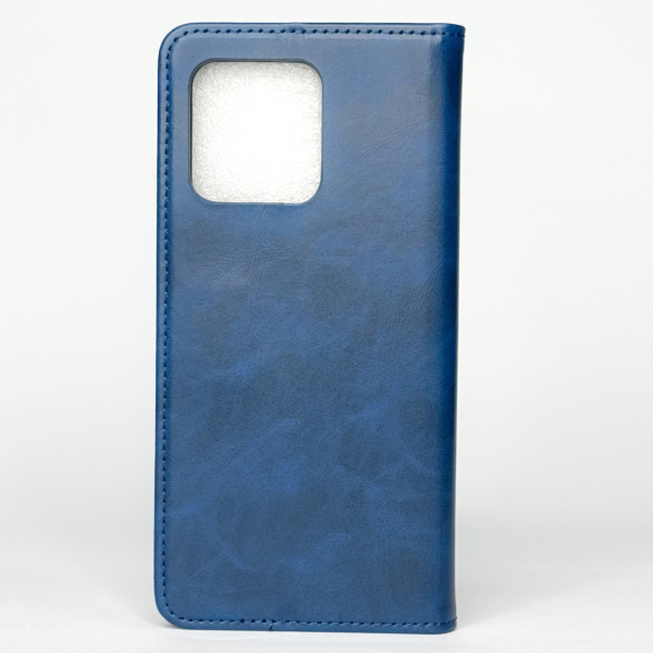 чехол-книга DC ELEGANT для Motorola G86 синий