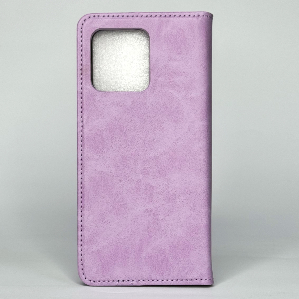 чехол-книга DC ELEGANT для Motorola G86 сиреневый