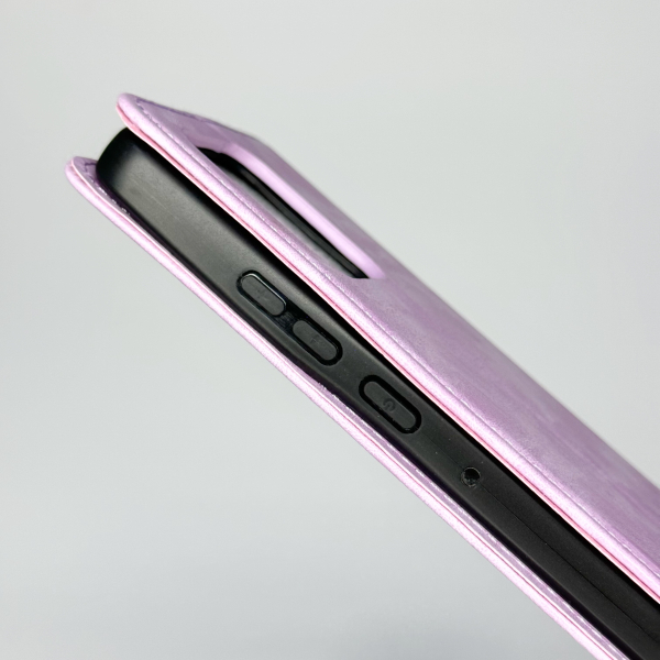 чехол-книга DC ELEGANT для Motorola G86 сиреневый