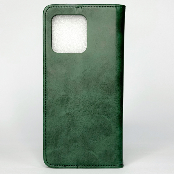 чехол-книга DC ELEGANT для Motorola G86 темно-зеленый
