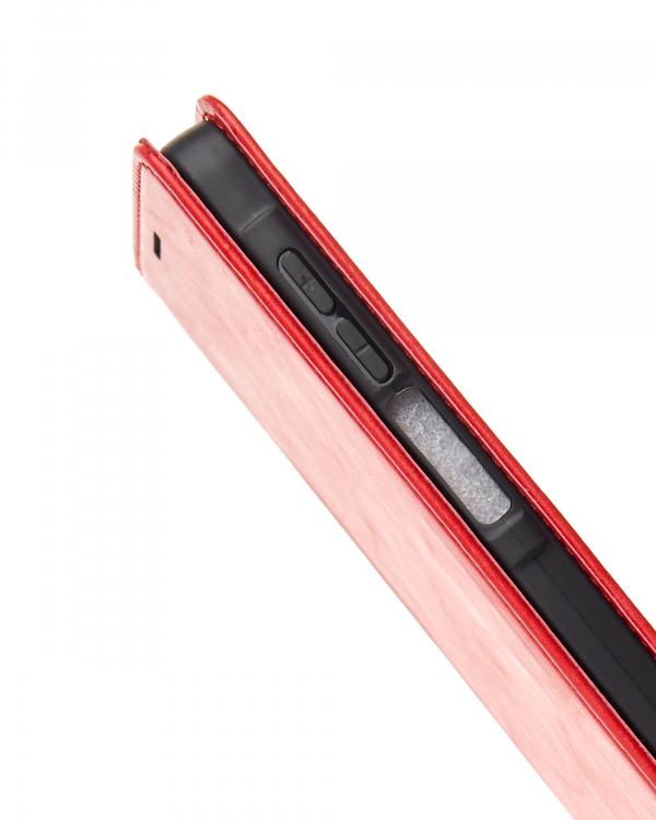 чехол-книга DC ELEGANT для Samsung A07 красный