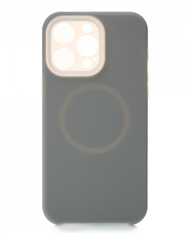 Чехол Liquid Silicone Full с поддержкой MagSafe для iPhone 14 Pro stone gray