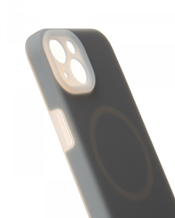 Чехол Liquid Silicone Full с поддержкой MagSafe для iPhone 13 stone gray