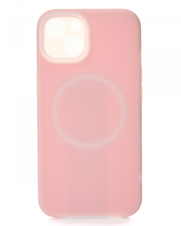Чехол Liquid Silicone Full с поддержкой MagSafe для iPhone 14 pink