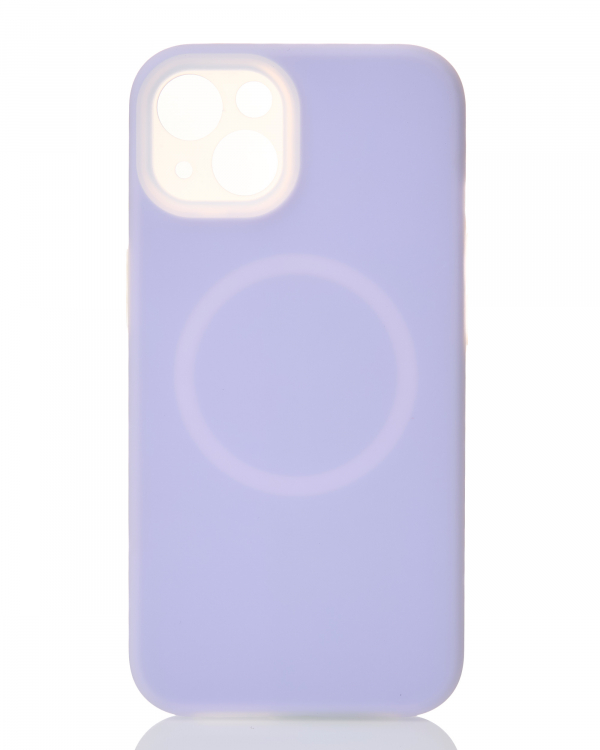 Чехол Liquid Silicone Full с поддержкой MagSafe для iPhone 14 violet
