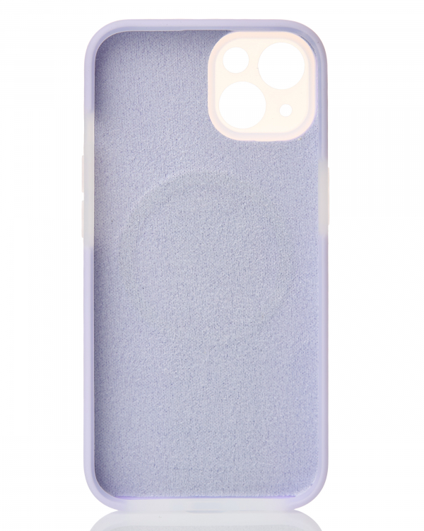 Чехол Liquid Silicone Full с поддержкой MagSafe для iPhone 14 violet