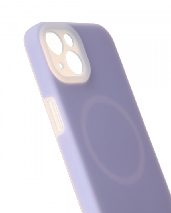 Чехол Liquid Silicone Full с поддержкой MagSafe для iPhone 14 violet