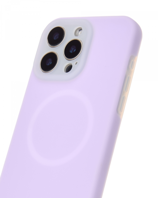 Чехол Liquid Silicone Full с поддержкой MagSafe для iPhone 15 Pro violet