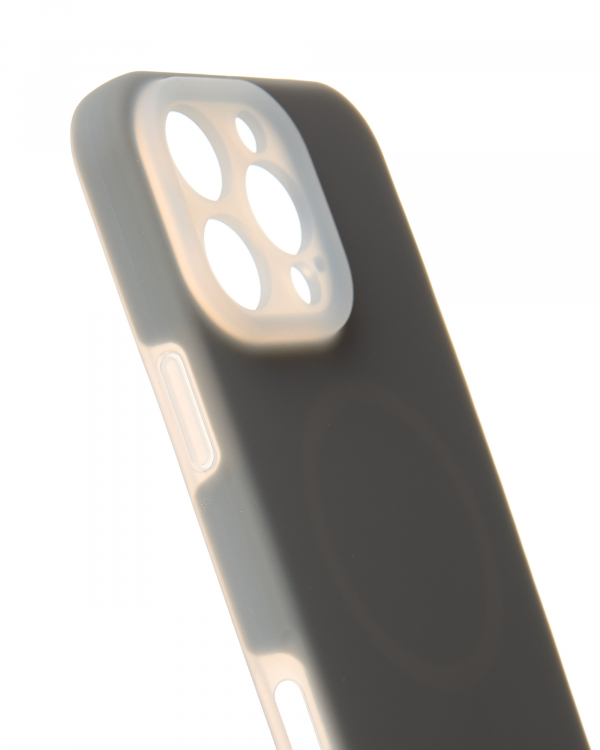 Чехол Liquid Silicone Full с поддержкой MagSafe для iPhone 16 Pro stone gray