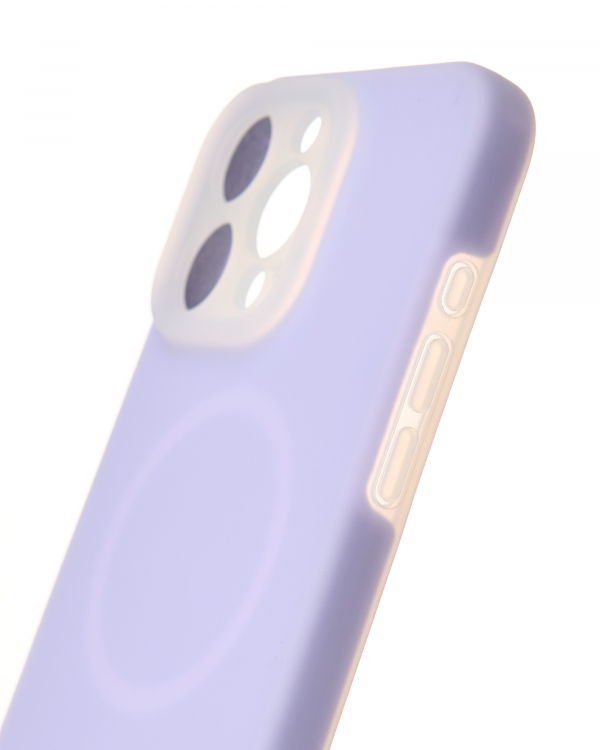 Чехол Liquid Silicone Full с поддержкой MagSafe для iPhone 16 Pro Max violet