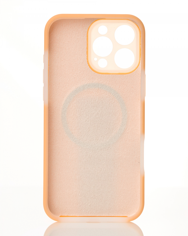 Чехол Liquid Silicone Full с поддержкой MagSafe для iPhone 16 Pro orange