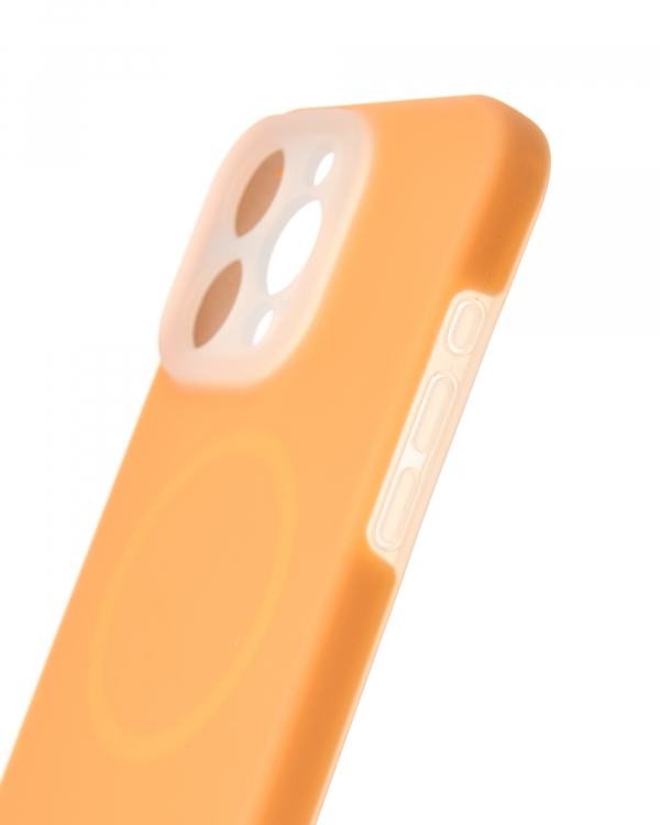 Чехол Liquid Silicone Full с поддержкой MagSafe для iPhone 16 Pro Max orange