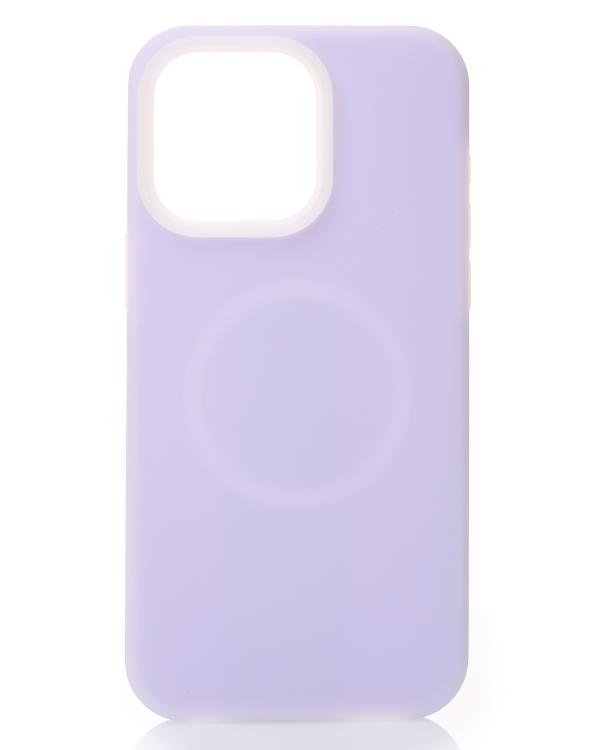 Чехол Liquid Silicone Full с поддержкой MagSafe для iPhone 14 Pro violet