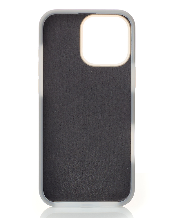 Чехол Liquid Silicone Full с поддержкой MagSafe для iPhone 16 Pro Max stone gray