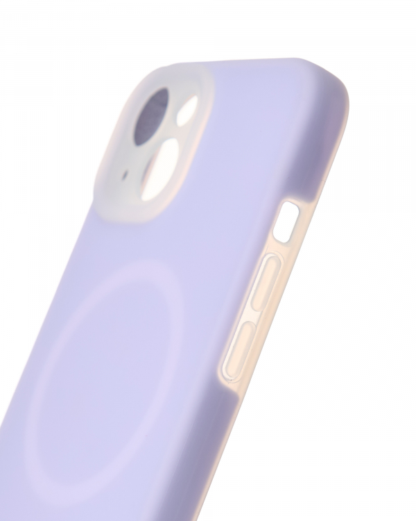 Чехол Liquid Silicone Full с поддержкой MagSafe для iPhone 13 violet