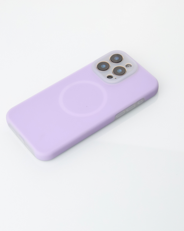 Чехол Liquid Silicone Full с поддержкой MagSafe для iPhone 13 Pro Max violet