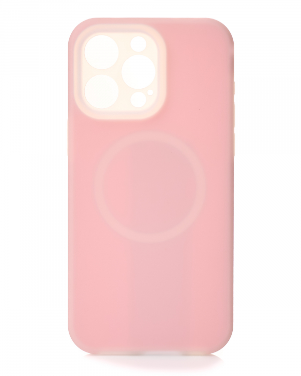 Чехол Liquid Silicone Full с поддержкой MagSafe для iPhone 14 Pro Max pink
