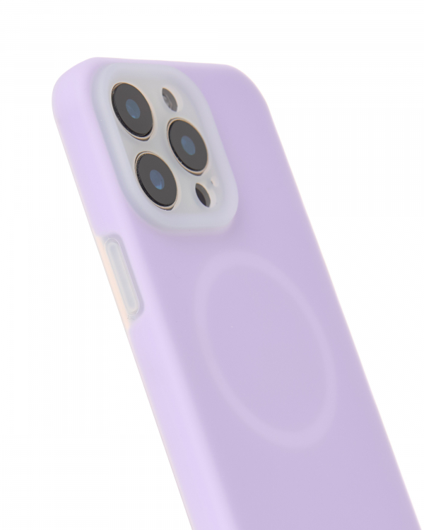 Чехол Liquid Silicone Full с поддержкой MagSafe для iPhone 14 Pro Max violet