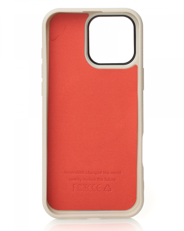 Чехол MagSafe Beats Case Leather Textured для iPhone 16 Pro natural titanium