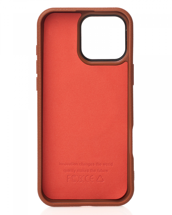 Чехол MagSafe Beats Case Leather Textured для iPhone 16 Pro desert titanium