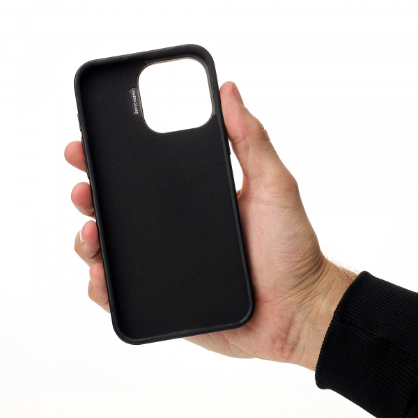 Чехол MagSafe LEATHER CAMERA CASE для iPhone 15 Pro черный