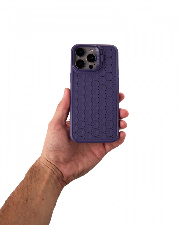 Чехол MagSafe MOSAIC для iPhone 13 Pro фиолетовый