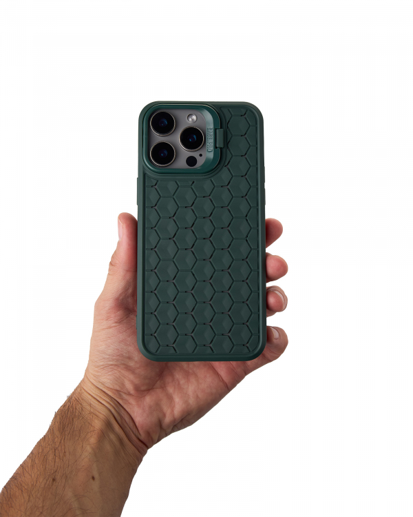 Чехол MagSafe MOSAIC для iPhone 13 Pro Max темно-зеленый
