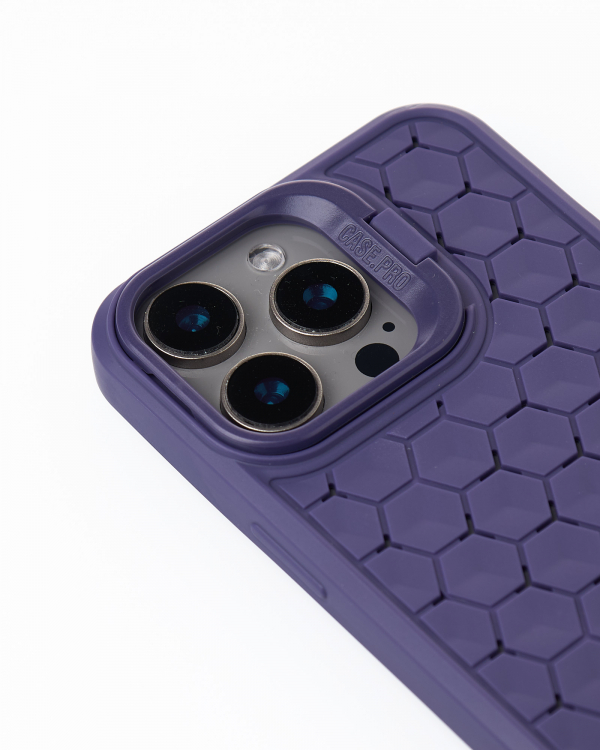 Чехол MagSafe MOSAIC для iPhone 15 Pro Max фиолетовый