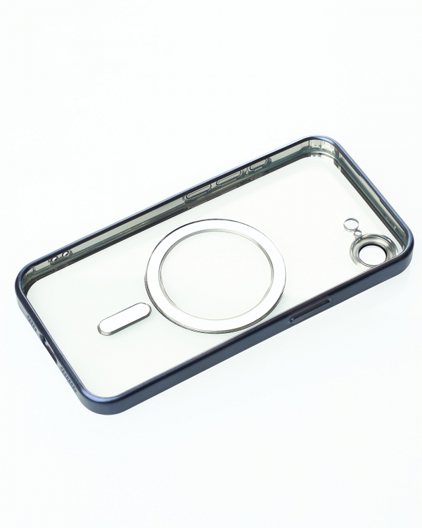 Силиконовый чехол MagSafe SHINING MATTE для iPhone 16E blue titanium