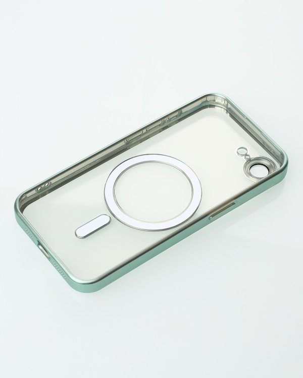 Силиконовый чехол MagSafe SHINING MATTE для iPhone 16E mint