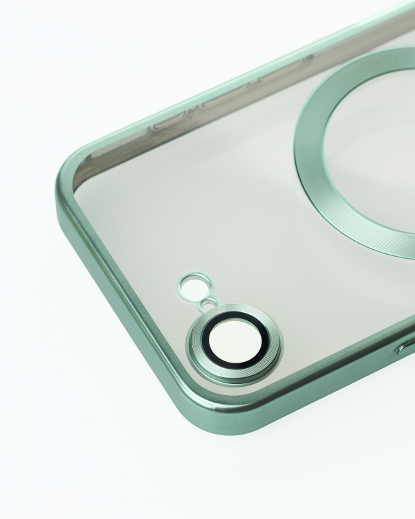 Силиконовый чехол MagSafe SHINING MATTE для iPhone 16E mint