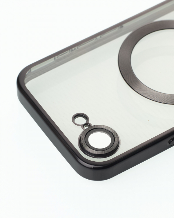 Силиконовый чехол MagSafe SHINING MATTE для iPhone 16E black