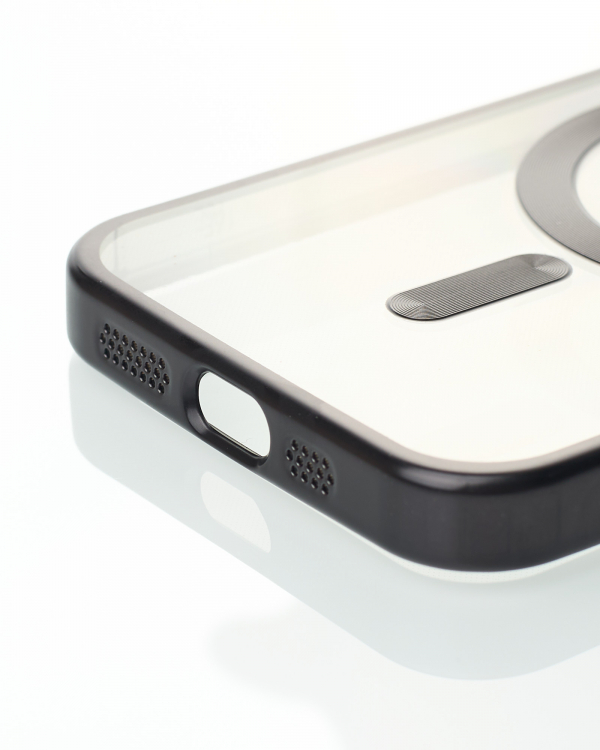 Силиконовый чехол MagSafe SHINING MATTE для iPhone 16E black