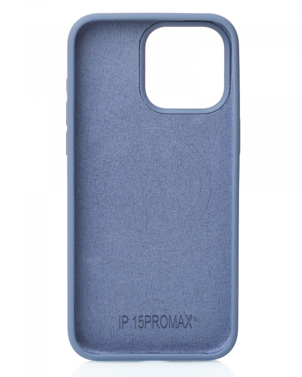 Чехол MagSafe Silicone Beats Case для iPhone 15 storm blue