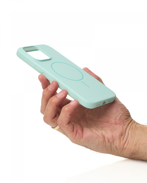 Чехол MagSafe Silicone Beats Case для iPhone 15 succulent