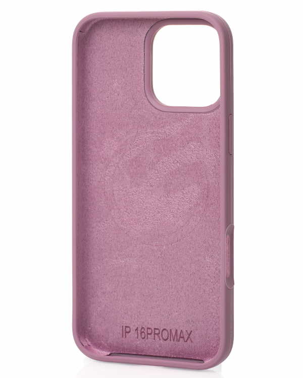 Силиконовый чехол Slim Ring Soft с поддержкой MagSafe для iPhone 16 Pro Max lavander