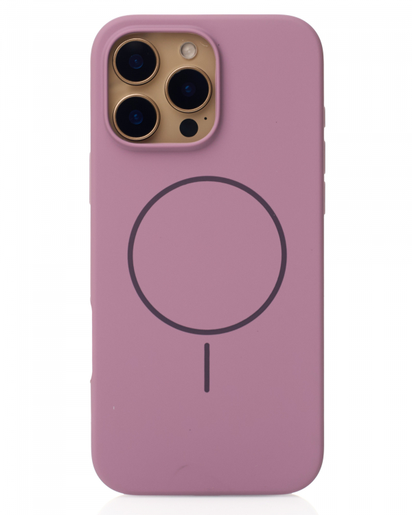 Силиконовый чехол Slim Ring Soft с поддержкой MagSafe для iPhone 16 Pro Max lavander