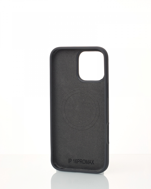 Силиконовый чехол Slim Ring Soft с поддержкой MagSafe для iPhone 16 Pro Max stone gray