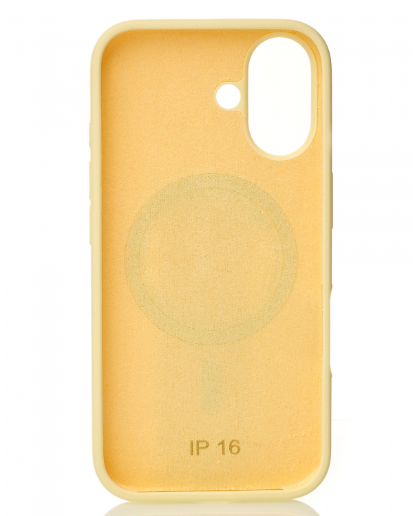 Чехол MagSafe Silicone Beats Case для iPhone 16 sunglow