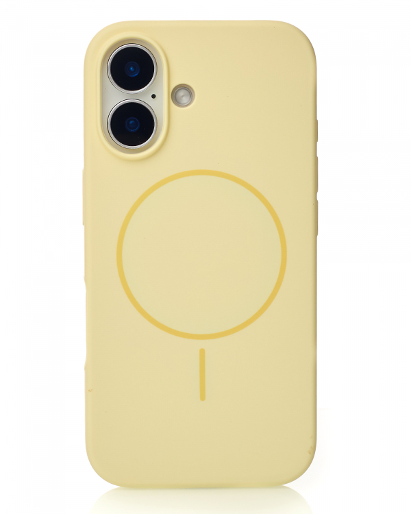 Чехол MagSafe Silicone Beats Case для iPhone 16 sunglow
